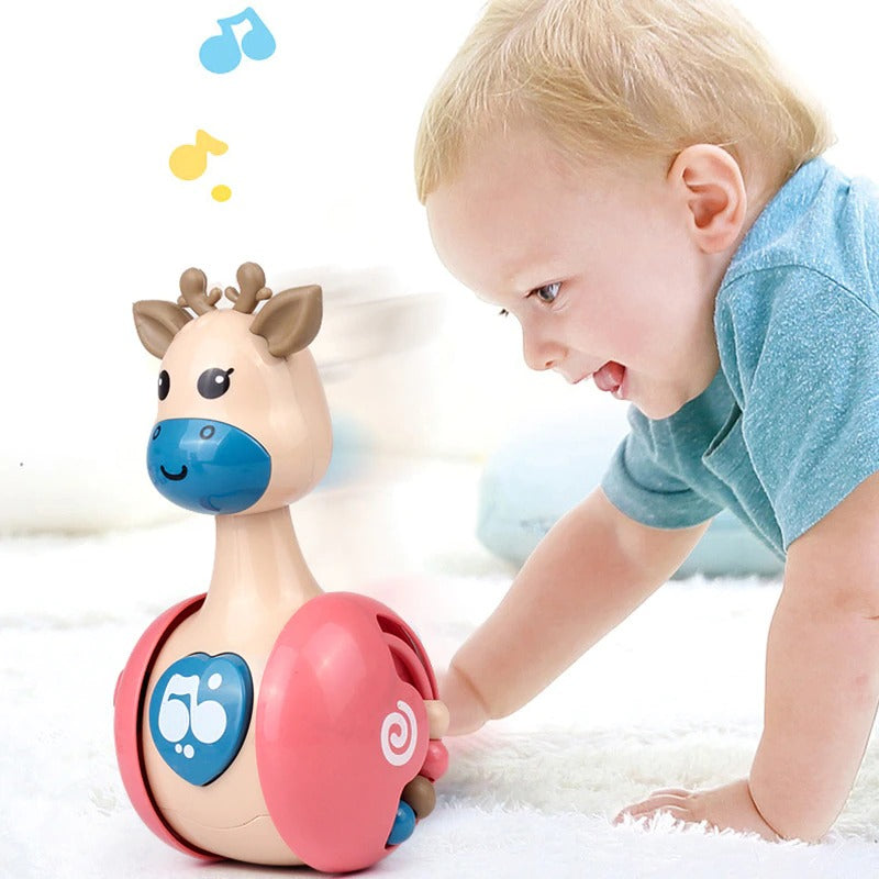 3 in 1 Sliding Deer Baby Tumbler Rattle Toy - Kids Learning Toys 2024