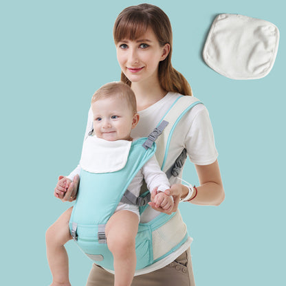 blue Multifunctional Baby Waist Stool for Comfortable Carrying