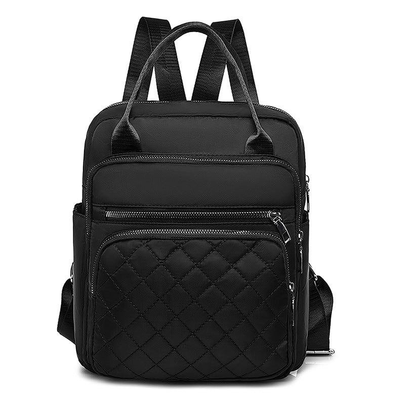 black  Oxford Cloth Backpack