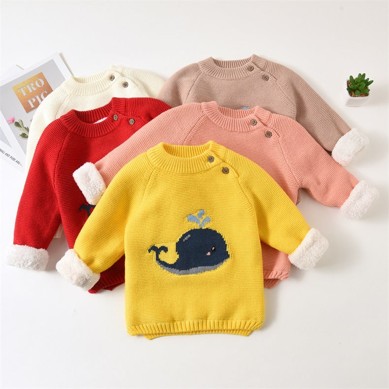 Baby Plush Warm Clothes - Soft Cotton Fabric