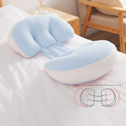 U-Shape Pregnancy Waist Support Pillow for Side Sleepers