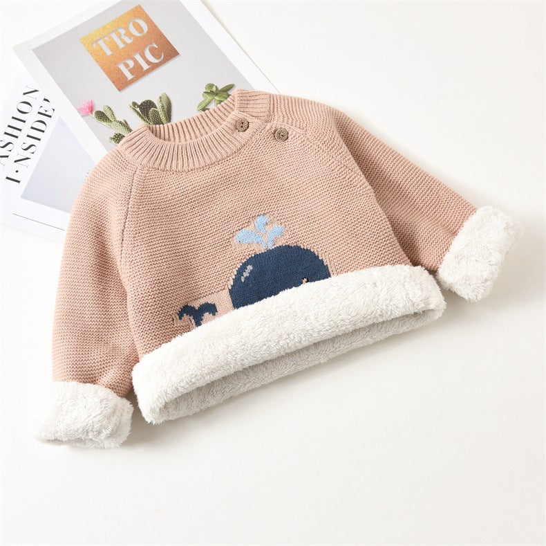 Baby Plush Warm Clothes - Soft Cotton Fabric