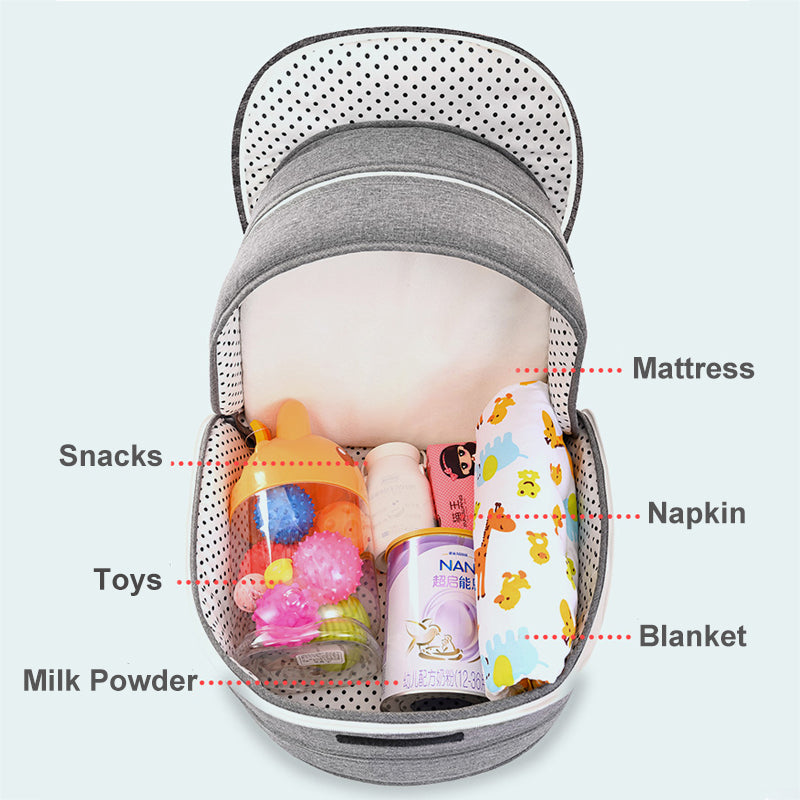 Multifunctional Portable Folding Crib & Mammy Bag - Ultimate Baby Bed