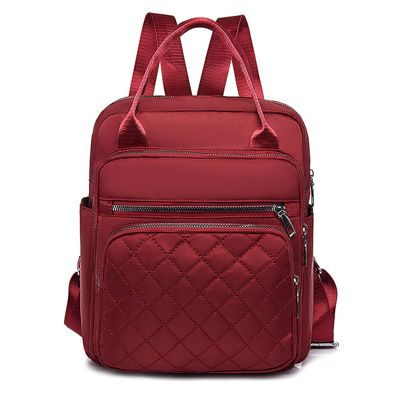 Red Oxford Cloth Backpack