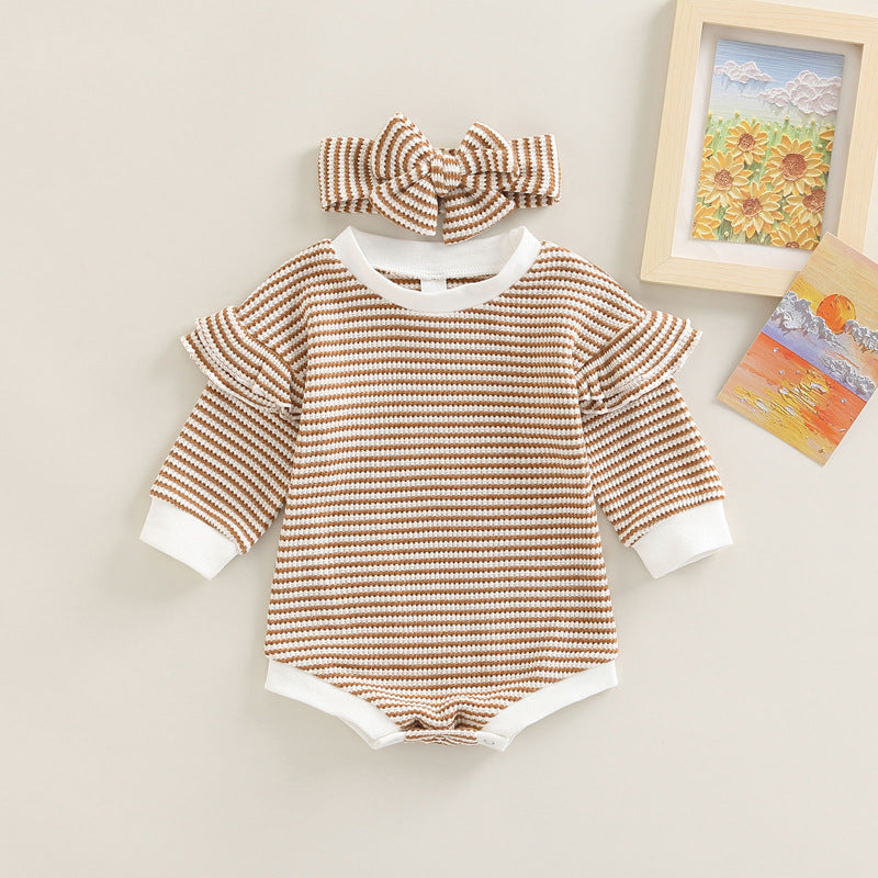 Baby Girl Long Sleeve Round Neck Jumpsuit - Kids Clothing 2024 Online