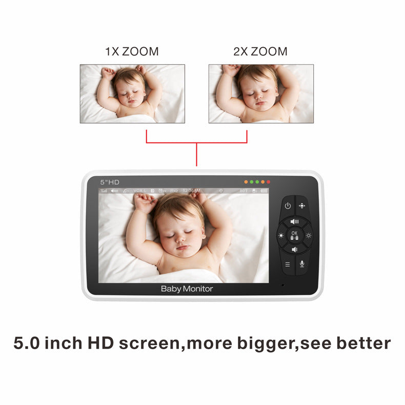 Wireless HD Baby Monitor with Night Vision & WiFi Connectivity