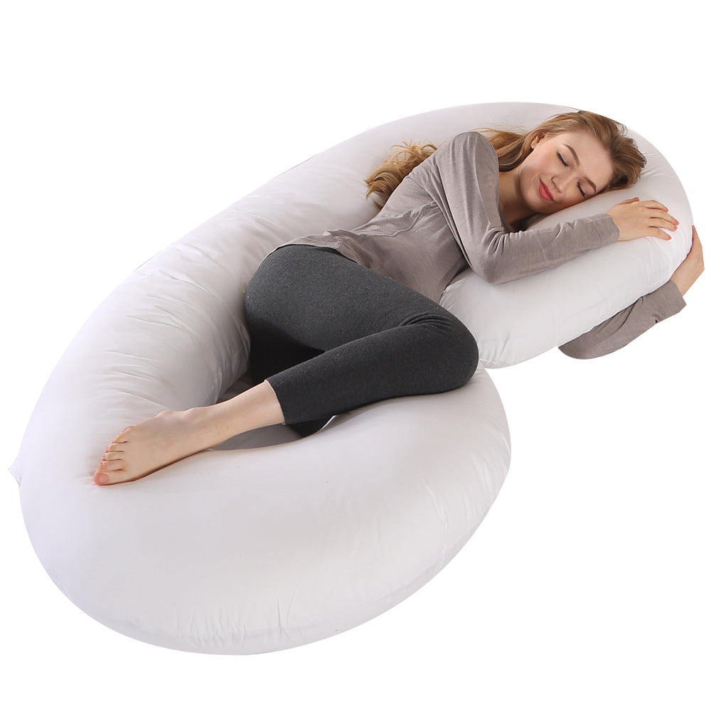 Crystal Velvet C-Shaped Maternity Sleeping Pillow