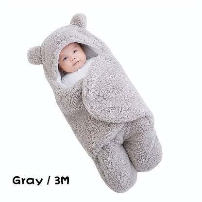 Baby Winter Sleeping Warm Bag Blanket With Cap 2024