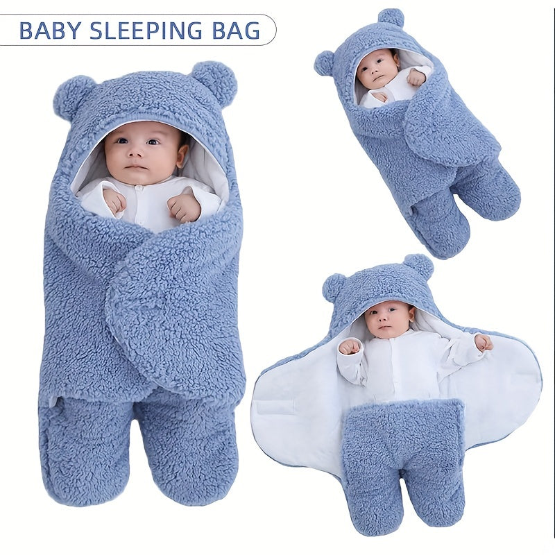 Baby Winter Sleeping Warm Bag Blanket With Cap 2024