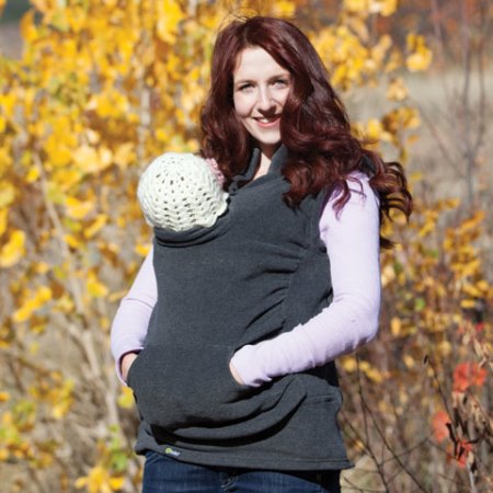 women hold her baby outside 3-in-1 Kangaroo Mother Care Vest 