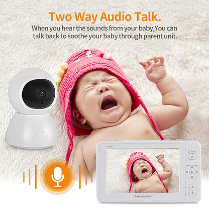 two way to talk explenation of the 5-Inch HD Baby Monitor with Infrared Night Vision & 1080P Camera Success