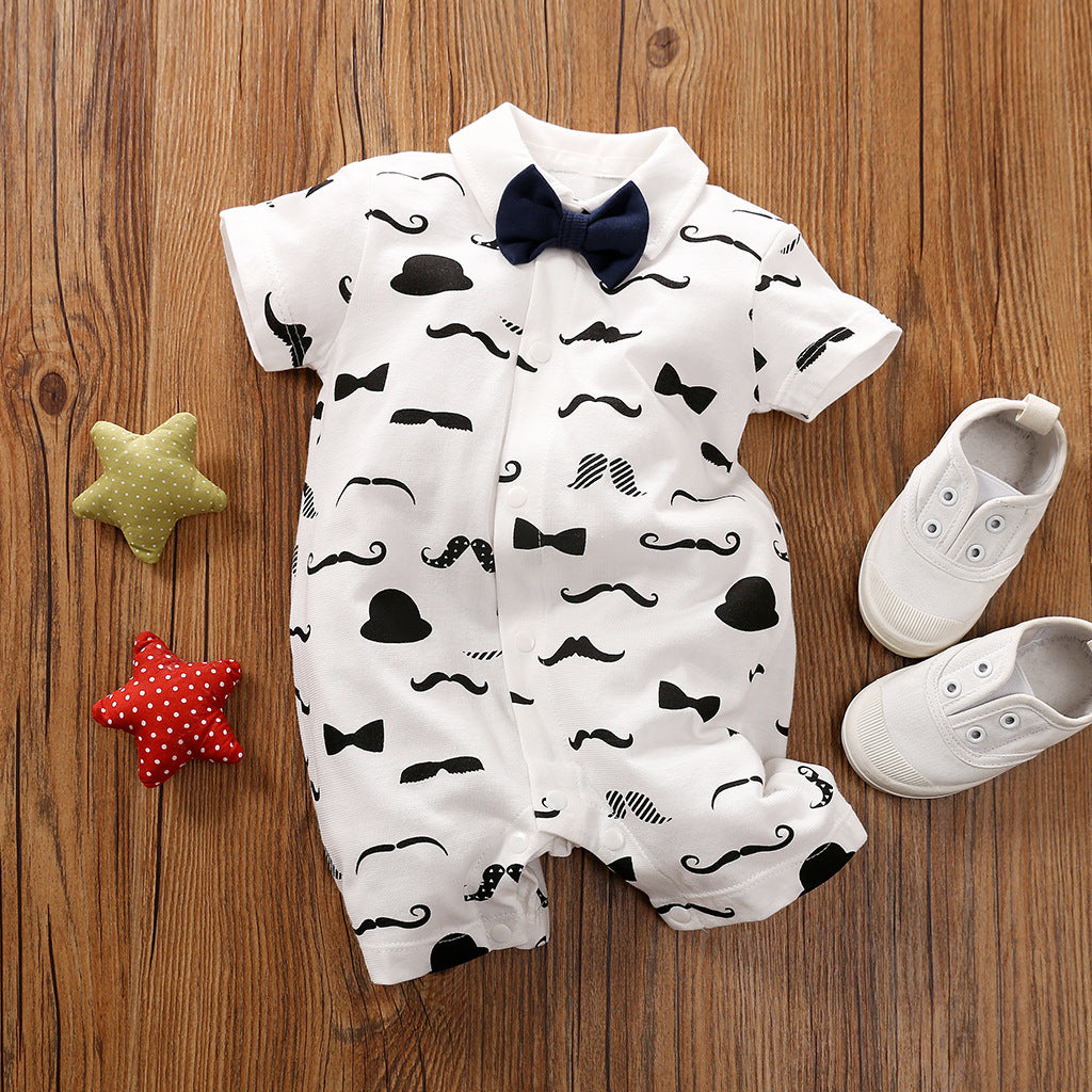 Gentleman Baby Romper - Long Sleeve Baby Clothes