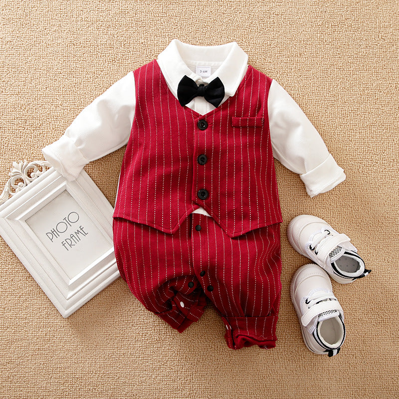 Baby Boy Gentleman Jumpsuit - Baby Autumn Clothing 2024