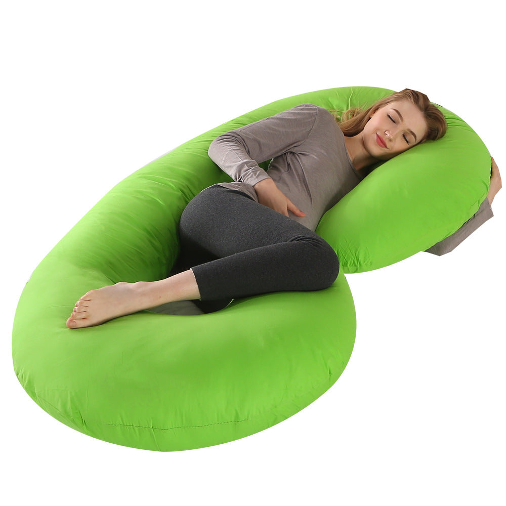 Crystal Velvet C-Shaped Maternity Sleeping Pillow