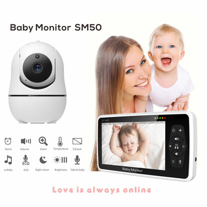 Wireless HD Baby Monitor with Night Vision & WiFi Connectivity